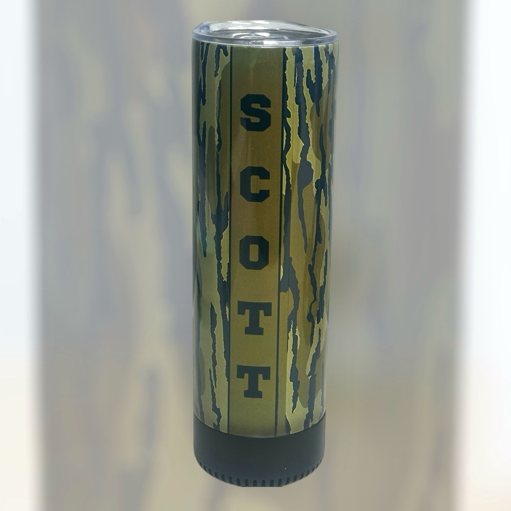 *NEW* Camo 20oz Stainless Steel Bluetooth Speaker With Lid and Straw - Picture 2 of 6